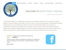 Tablet Screenshot of hurstfamilymedical.com